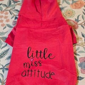 Red 'Little Miss Attitude' Hoodie